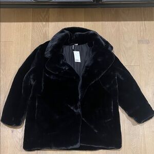 H&M Black Teddy Jacket